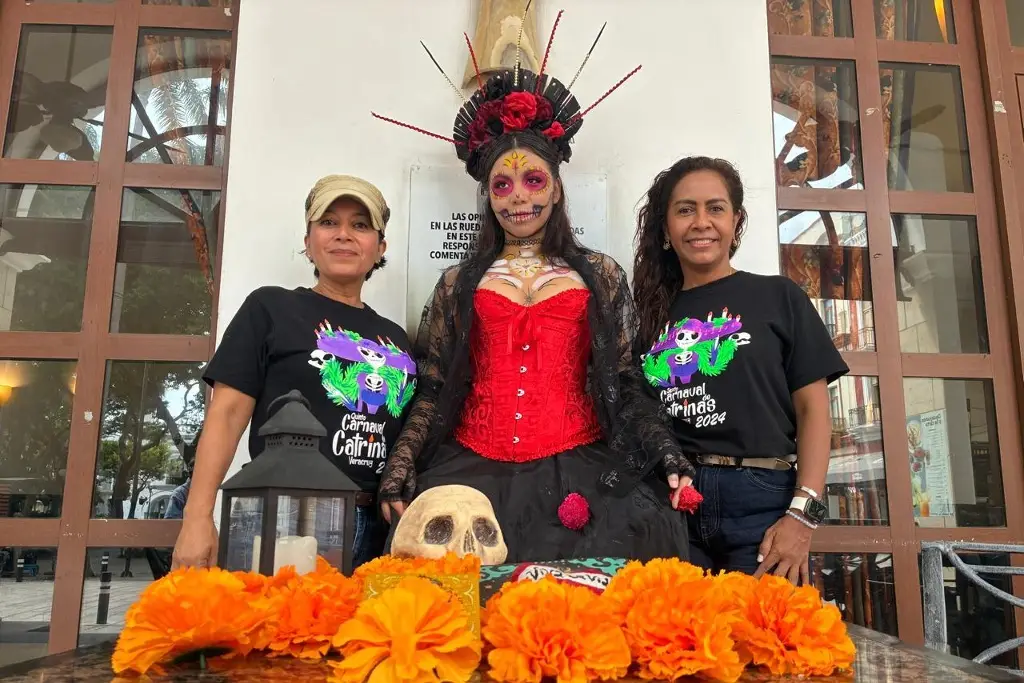 Imagen Más de mil catrinas desfilarán en Veracruz; no quieren nada de Halloween