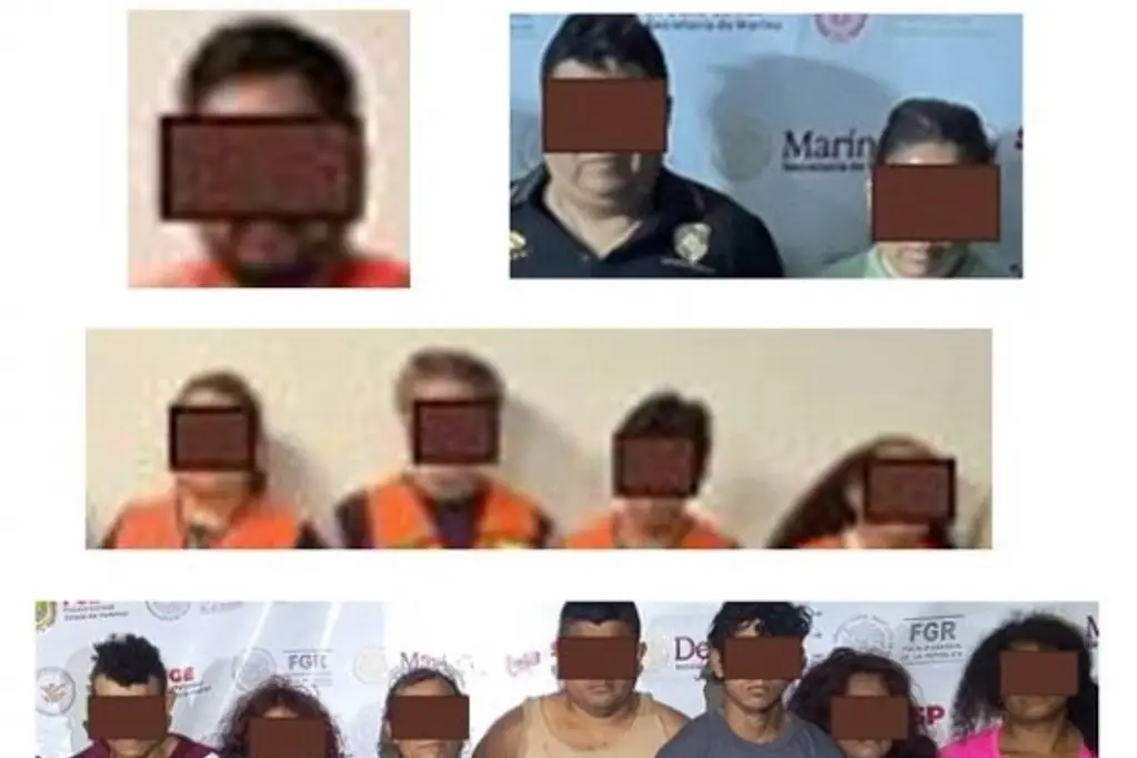 Imagen Con fuerzas federales, fueron detenidos 14 y se les aseguraron todos estos objetos: Fiscalía de Veracruz