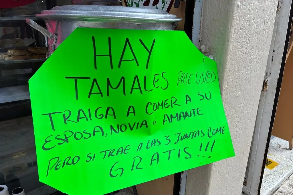 Imagen Tamales gratis en el centro de Veracruz a quien lleve a la esposa, amante y novia juntas