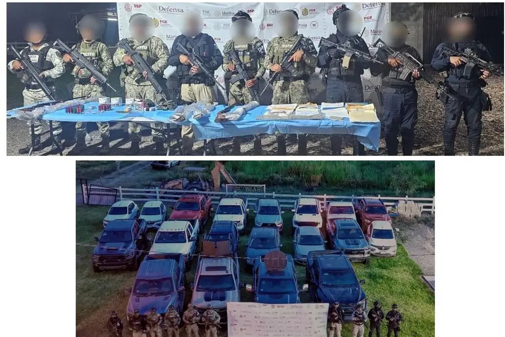 Imagen Aseguran droga, armas de fuego y camionetas blindadas en Tierra Blanca, Veracruz
