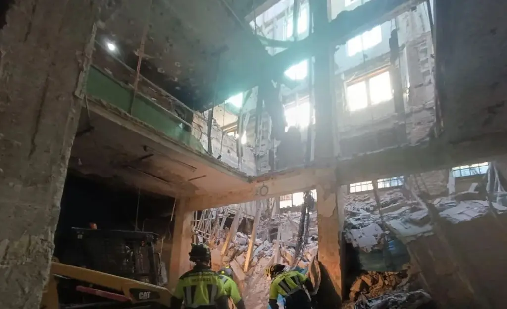 Imagen Dos muertos tras derrumbe en el centro de Madrid
