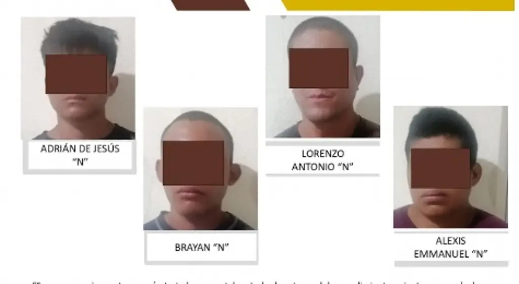 Imagen Vinculan a proceso a 4 hombres por varios delitos en Tres Valles, Veracruz 