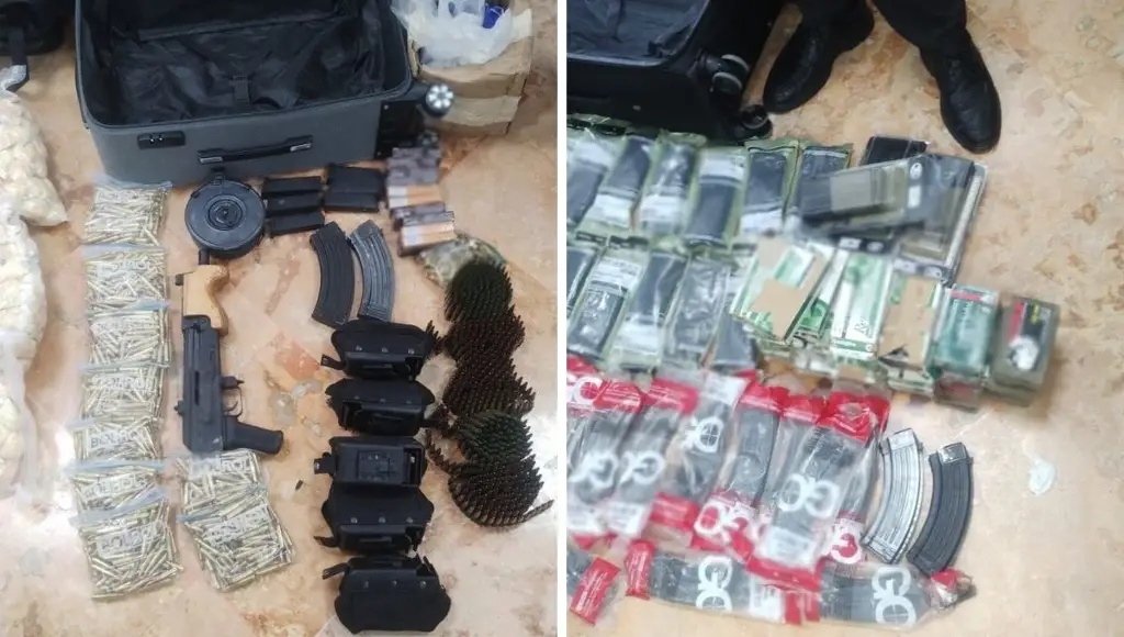 Detienen a 3 con arsenal en un avión privado en aeropuerto de Cancún