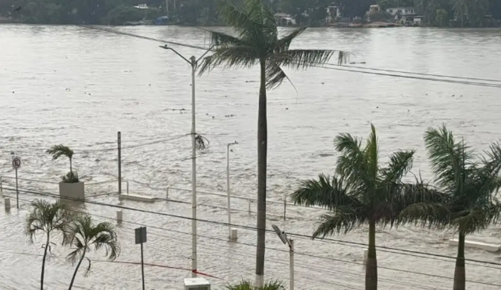 Imagen Conagua revela cómo se encuentra el nivel del Río Tuxpan
