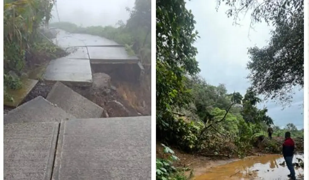 Imagen Maestra con un bebé de dos meses, entre los incomunicados al norte de Veracruz