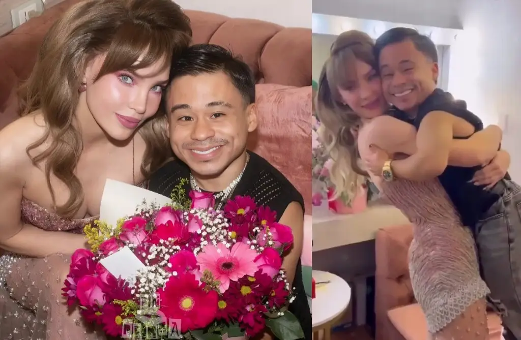 Imagen 'Belinda puede con todo' y carga a Abelito, emocionada (+Video)