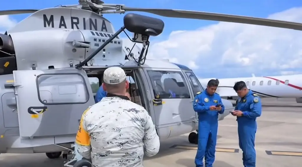 Imagen Llegan 12 helicópteros al norte de Veracruz; para esto se usarán 