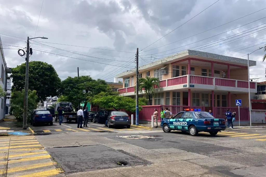 Accidente deja motociclista lesionado en Veracruz