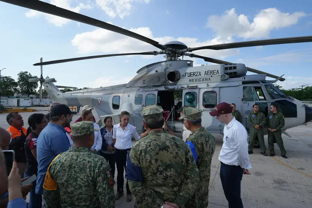 Regresa Sheinbaum a zonas afectadas por inundaciones al norte de Veracruz