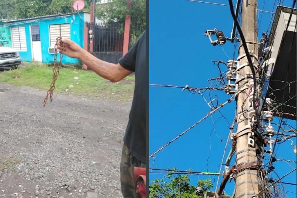Imagen Piden rondines policiacos en Paso del Toro, cada rato les roban cable y los dejan sin luz