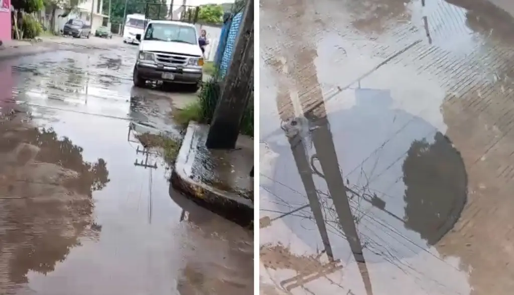 Imagen Fuga de aguas negras en El Vergel, Veracruz