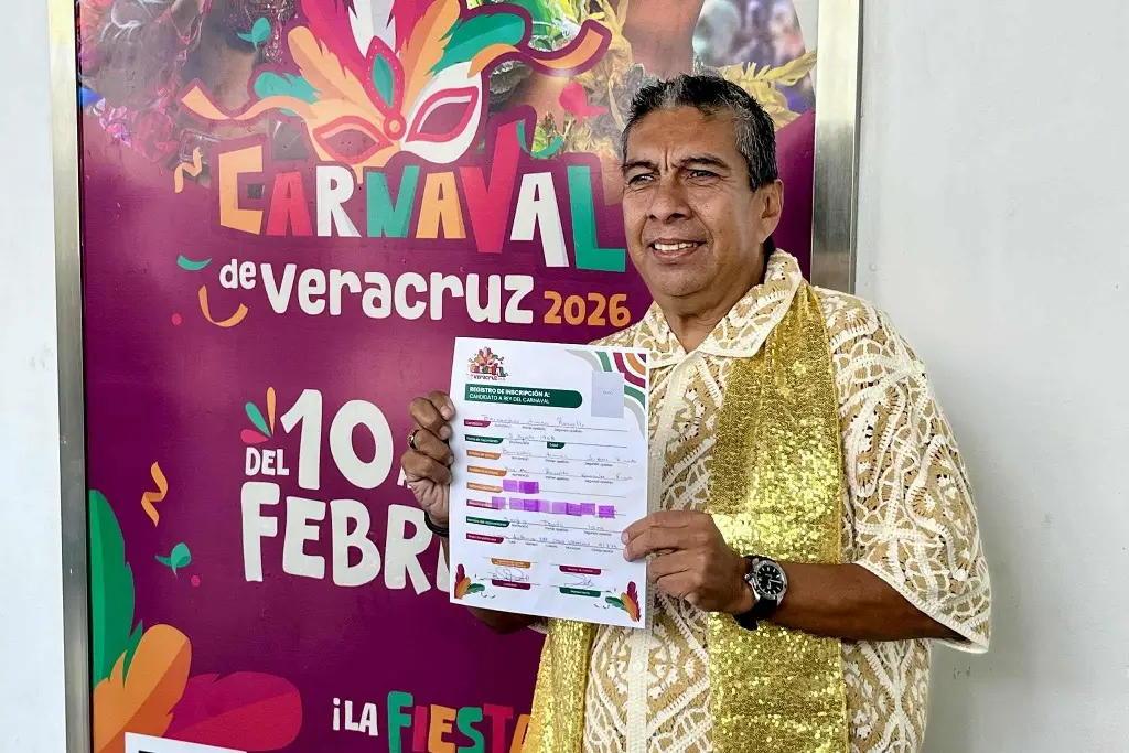 Imagen Se inscribió otro candidato a rey de Carnaval de Veracruz 