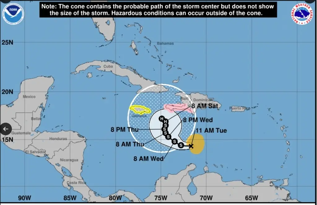 Imagen Se forma la Tormenta Tropical Melissa ¿Dónde se ubica? ¿Afectará a Veracruz?