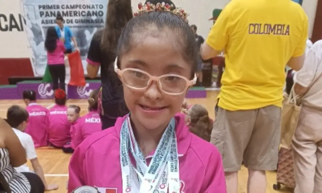 Imagen Veracruzana con Síndrome de Down es campeona Panamericana en Gimnasia Rítmica 