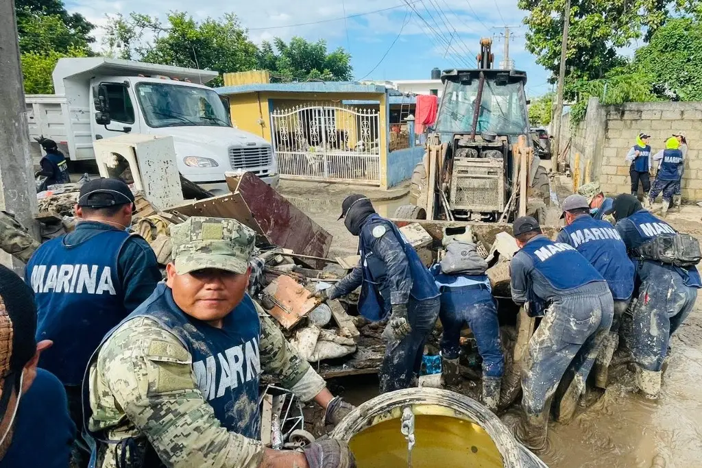 Imagen SEMAR reporta 67% de avance en limpieza de Poza Rica