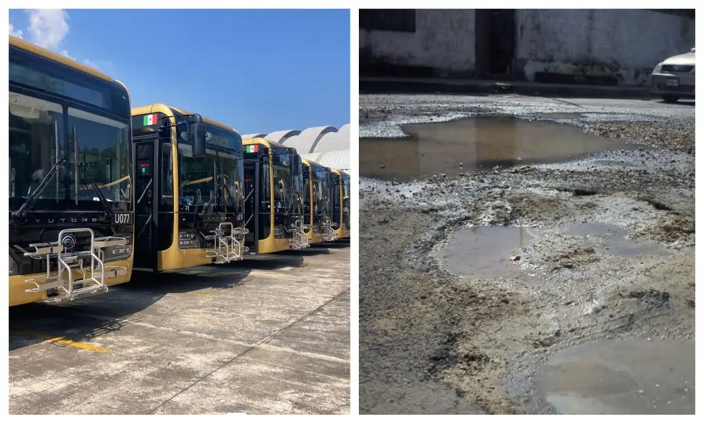 Imagen Empresa asegura que camiones Ulúa están preparados para baches de Veracruz