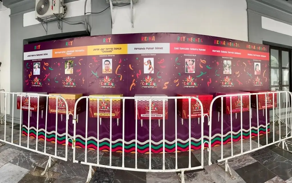 Imagen Instalan urnas para elegir a la Corte Real del Carnaval de Veracruz 2026