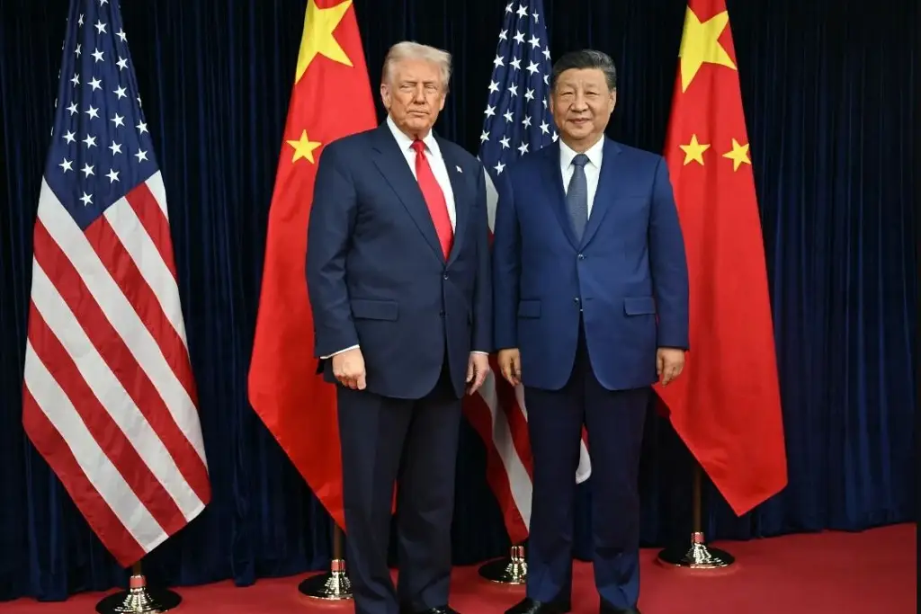 Imagen Termina reunión entre Trump y Xi Jinping, en medio de tensión de aranceles