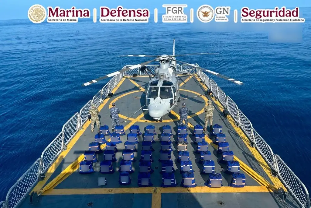 Aseguran 2.5 toneladas de cocaína en costas de Michoacán