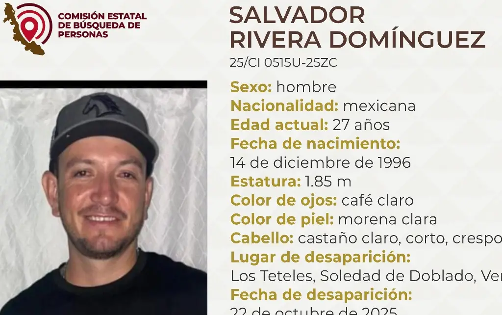 Imagen Buscan a hombre desaparecido en Soledad de Doblado, Veracruz