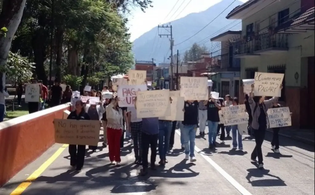Imagen Estudiantes y docentes marchan contra la UPAV en Orizaba 