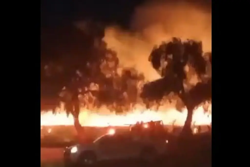 Imagen Fuerte incendio en la zona arqueológica de Teotihuacán (+Video)