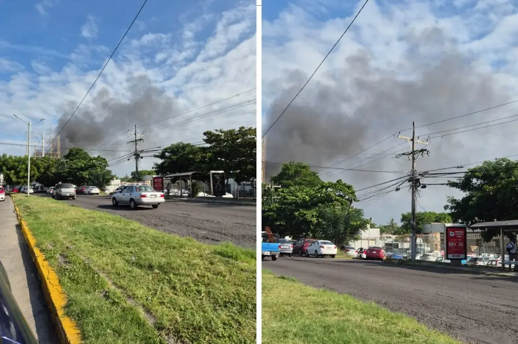 Imagen Reportan incendio en colonia Rigo del municipio de Boca del Río
