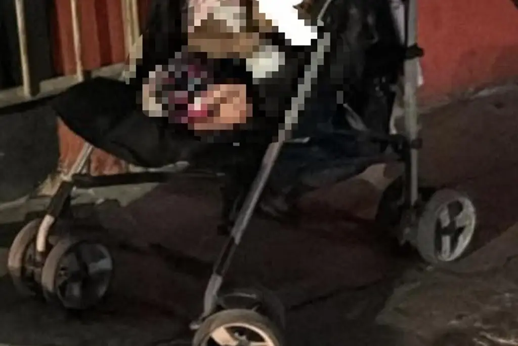 Detienen a pareja por dejar a su bebé en carreola afuera de una cantina al norte de Veracruz