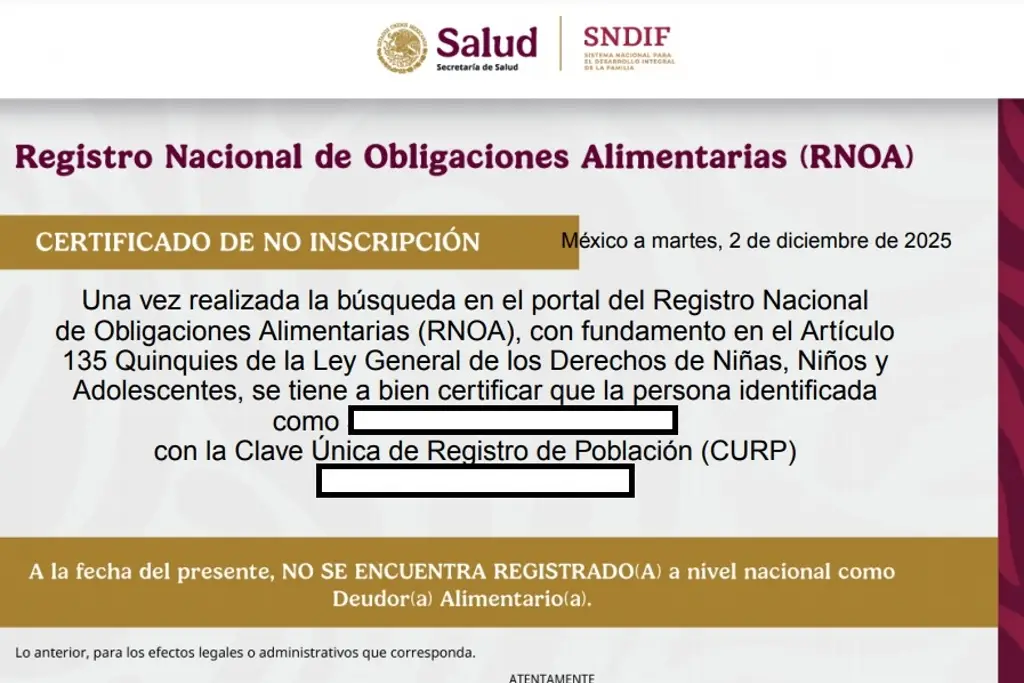 Imagen Certificado de no deudor alimentario ya es requisito para sacar la licencia de conducir en Veracruz