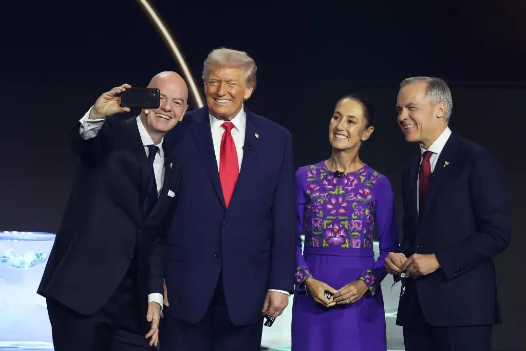 Imagen Trump y Sheinbaum coinciden por primera vez ensorteo del Mundial 2026; se suma Canadá