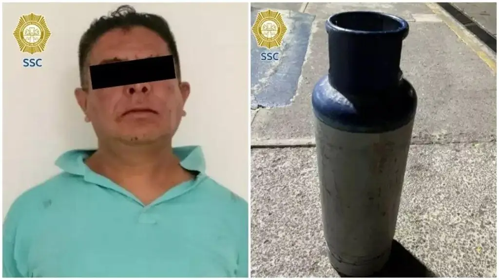 Imagen Hombre encierra a hijos para amenazarlos con tanque de gas