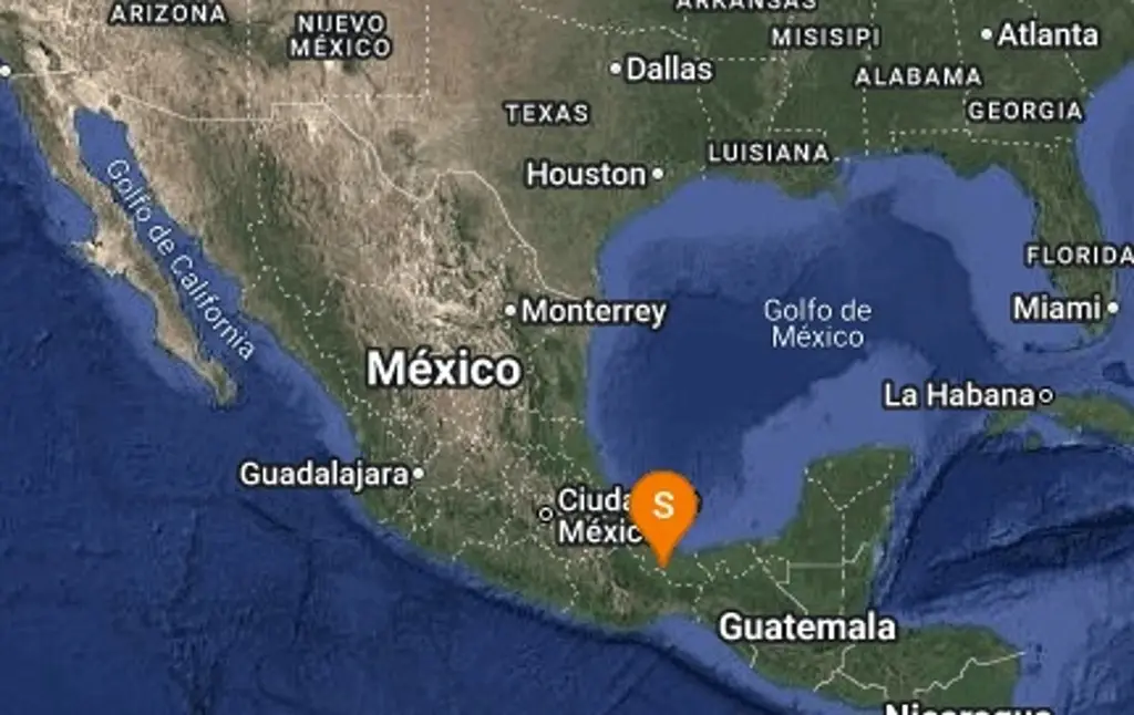 Tiembla este sábado al sur de Veracruz