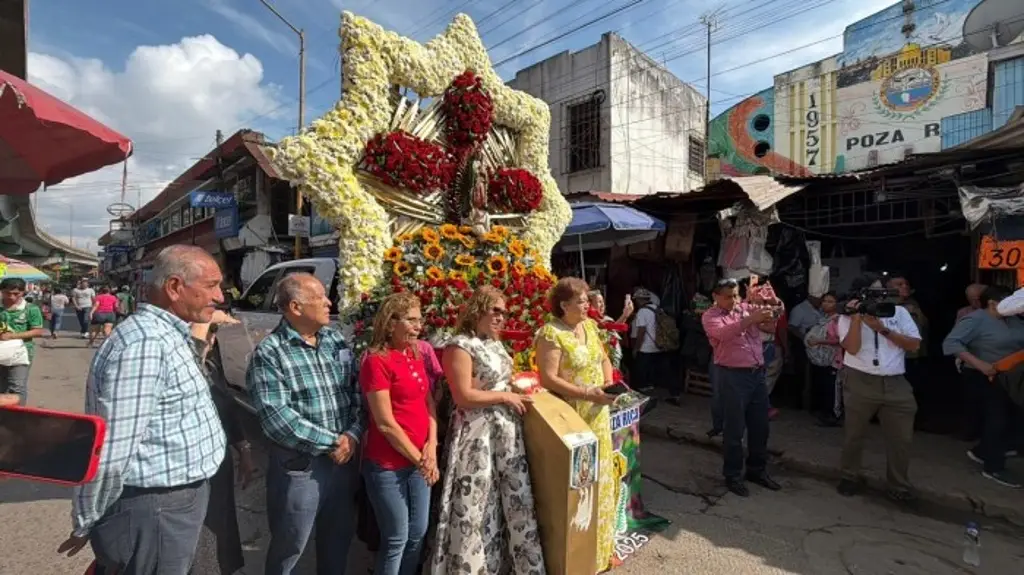 Imagen Esto le piden comerciantes a la Virgen de Guadalupe en Poza Rica, Veracruz 
