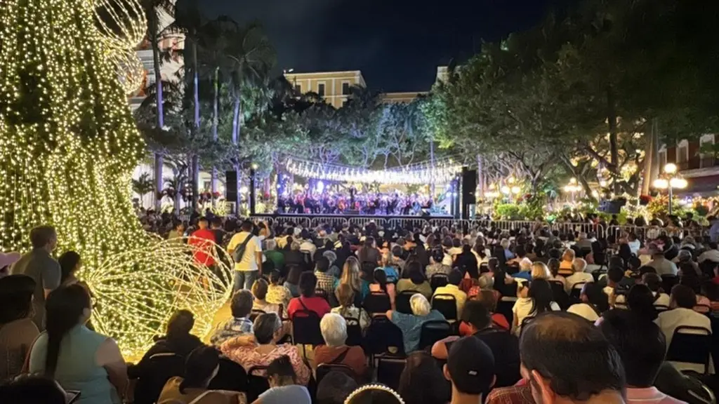 Así se realizó el concierto navideño en el Centro Histórico de Veracruz 