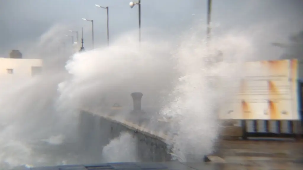 Imagen Para este día y en este horario serían las rachas del norte de hasta 110 Km/h en Veracruz