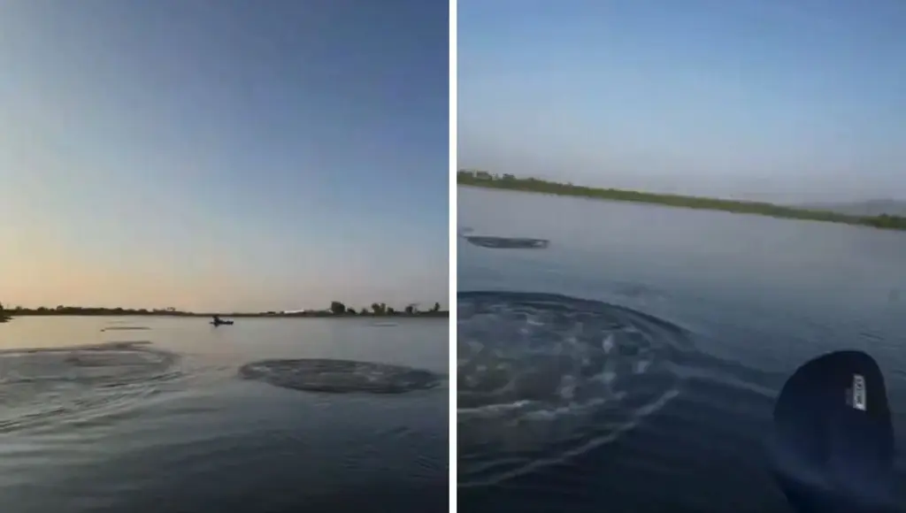 Imagen Hombre en kayak captura extraño fenómeno en laguna de Guerrero, durante sismo (+VIDEO)