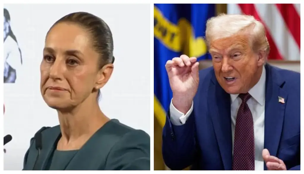 Imagen Trump asegura que los carteles controlan México y Sheinbaum 'tiene un poco de miedo'