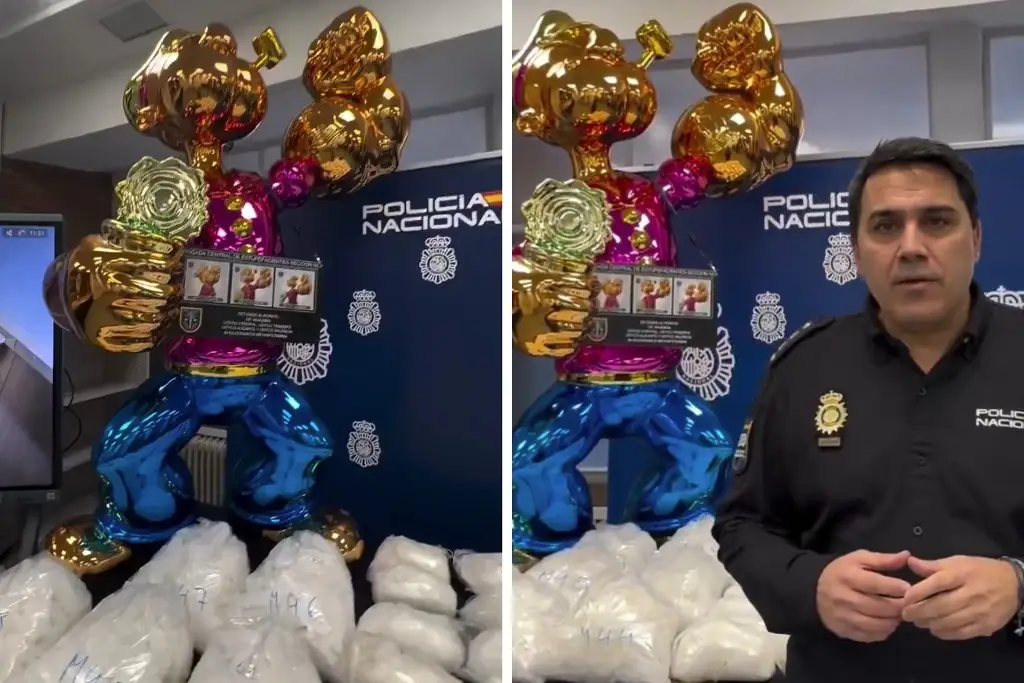 Imagen 'No eran espinacas', eran 40 kilos de metanfetamina en una estatua del personaje de Popeye (+Video)