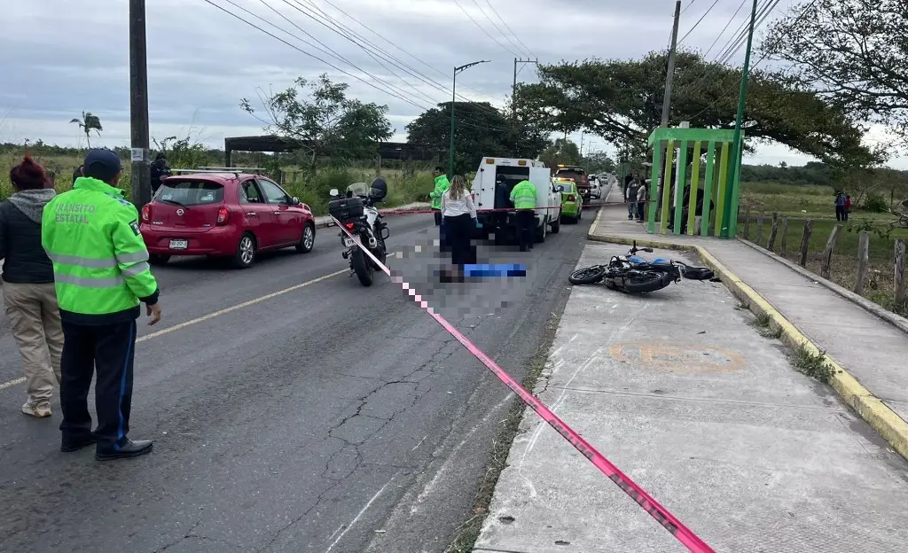 Imagen Moto atropella y mata a mujer en Medellín de Bravo