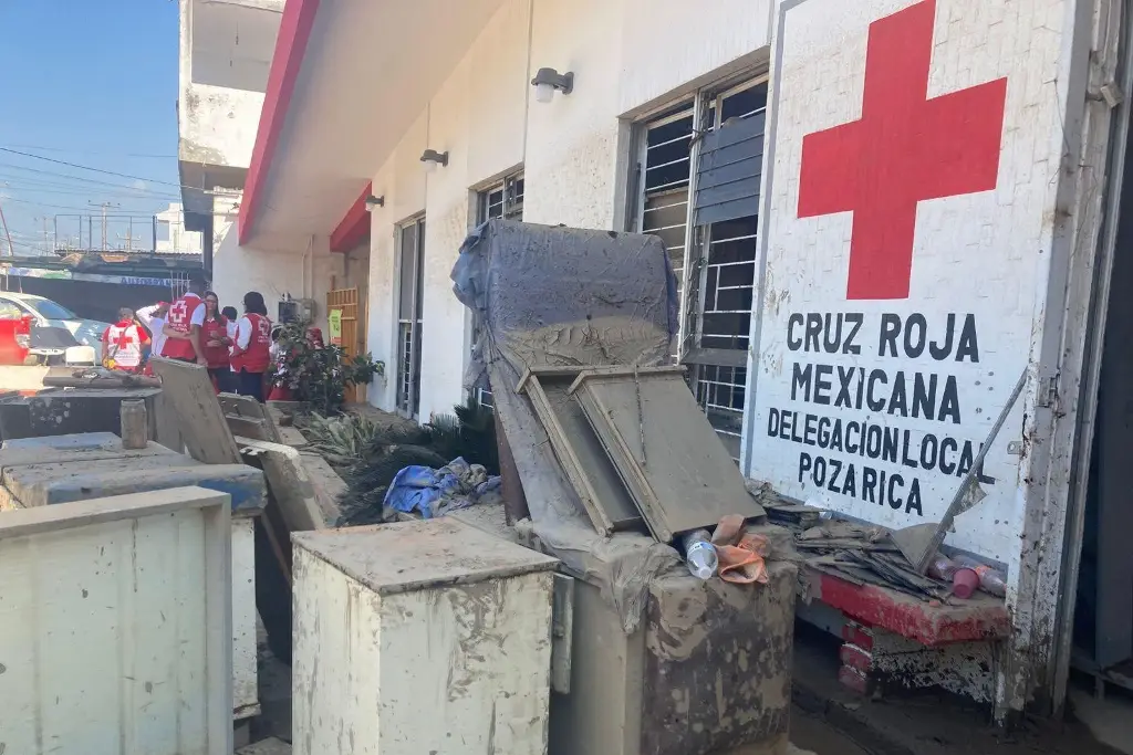 Imagen Cruz Roja alista rehabilitación de base en Poza Rica tras daños por inundación