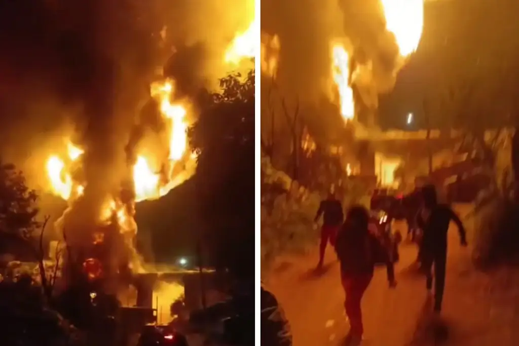 Imagen Cae pipa de puente y explota en autopista que lleva a Veracruz (+Video)