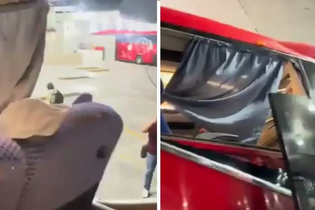 Imagen Lanzan piedras a un autobús para asaltarlo en autopista (+Video)