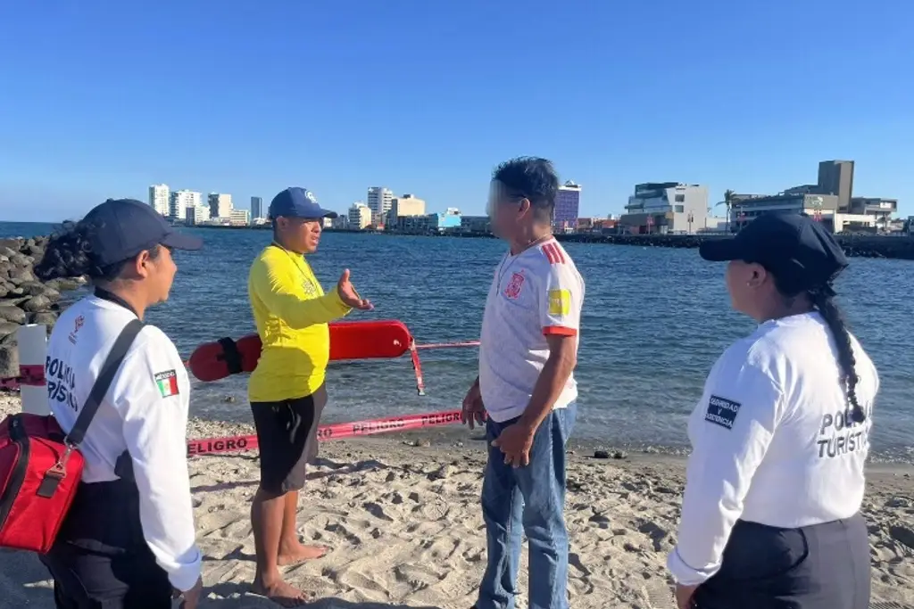 Imagen Exhorta Protección Civil a bañistas a respetar señalamientos en playas de Veracruz