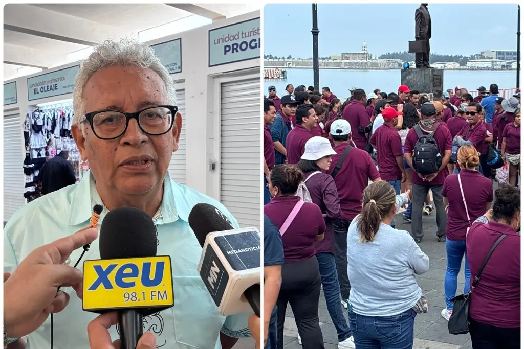 Imagen Comerciantes respaldan que no haya ambulantes en el malecón de Veracruz, tras protesta
