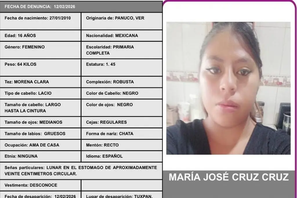 Imagen Desaparecen niña de 2 años y adolescente 16 en Tuxpan, Veracruz