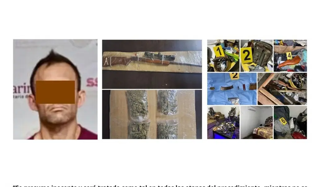 Imagen Cae hombre con drogas y armas tras cateo en La Antigua, Veracruz 