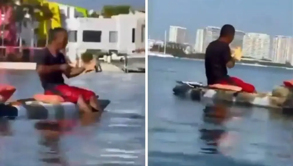 Imagen Polémica en Cancún por sujeto robando especie marina protegida (+VIDEO)