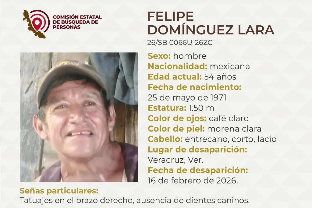 Imagen Hombre desaparece en el puerto de Veracruz; estas son sus características 