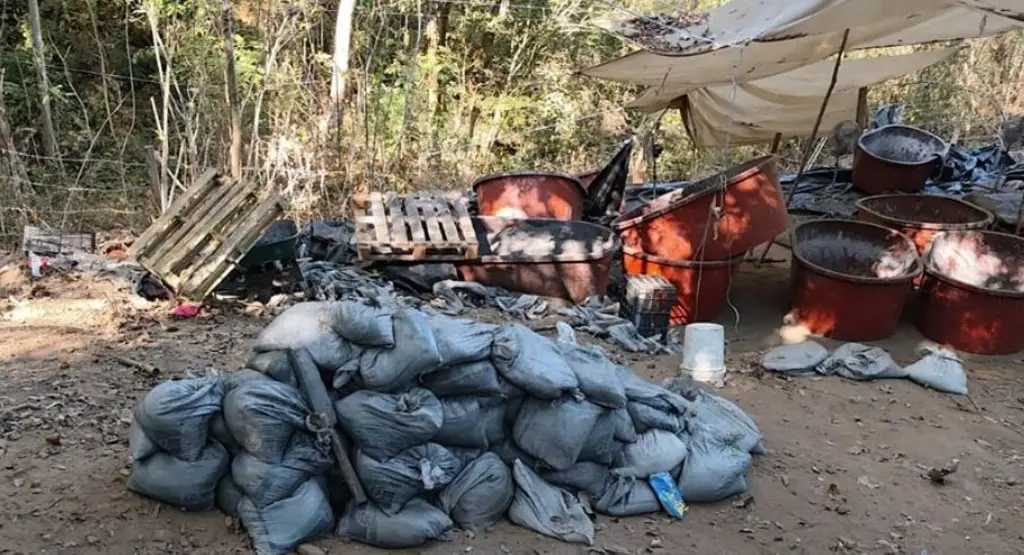 Imagen Desmantelan laboratorio clandestino en Guerrero; esta cantidad de droga aseguraron