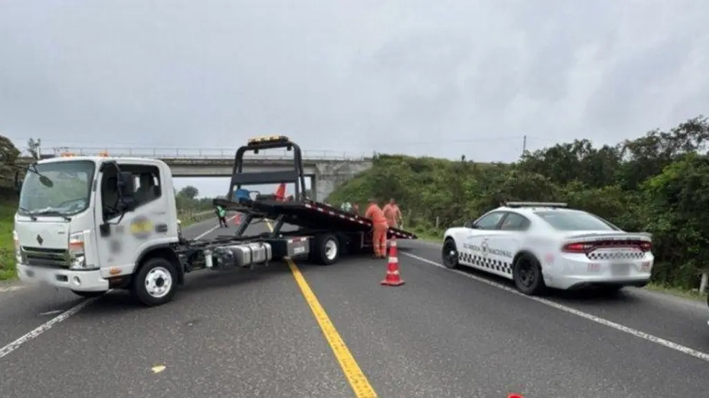 Imagen ¿A qué altura? Se registra cierre parcial de circulación en carretera de Veracruz 